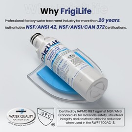 FrigiLife ADQ747935 Replacement for LG LT1000P Kenmore Elite 9980, LT1000P/PC, LT1000, ADQ74793501 MDJ64844601 RWF4700AC LMXS28626S LMXS30796S Refrigerator Water Filter and LT120F Air Filter,2Combo