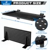 BOBIBAN 4 Pack Slatwall Shelves, Heavy Duty Metal Slat Wall