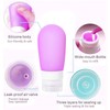 Mziart Travel Bottles for Toiletries, 2.7oz Silicone Travel Size Containers,