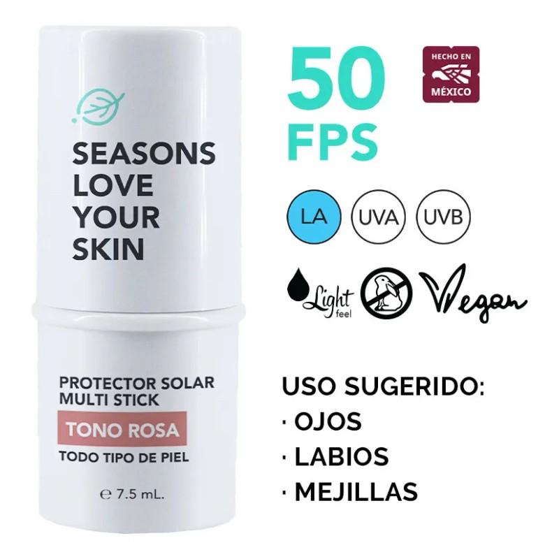 Barra 3 En 1 Rubor, Labial Y Sombra Fps +50