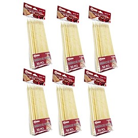 UNIWARE Natural Bamboo BBQ Skewers, Corn Skewers, 9 Inch (25 cm) (300)