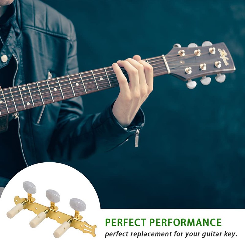 2 Pieces Classical Guitar Tuning Pegs Guitar Tuning Pegs 3L+3R