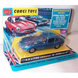 corgi toys 4.2 Litre Jaguar 'E-Type 2+2 Blue vehicle 1:43 scale diecast model