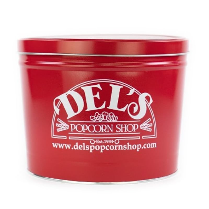 2 Gallon Popcorn Tin Gift - 3 Kinds (Cheese/Caramel/Salt &