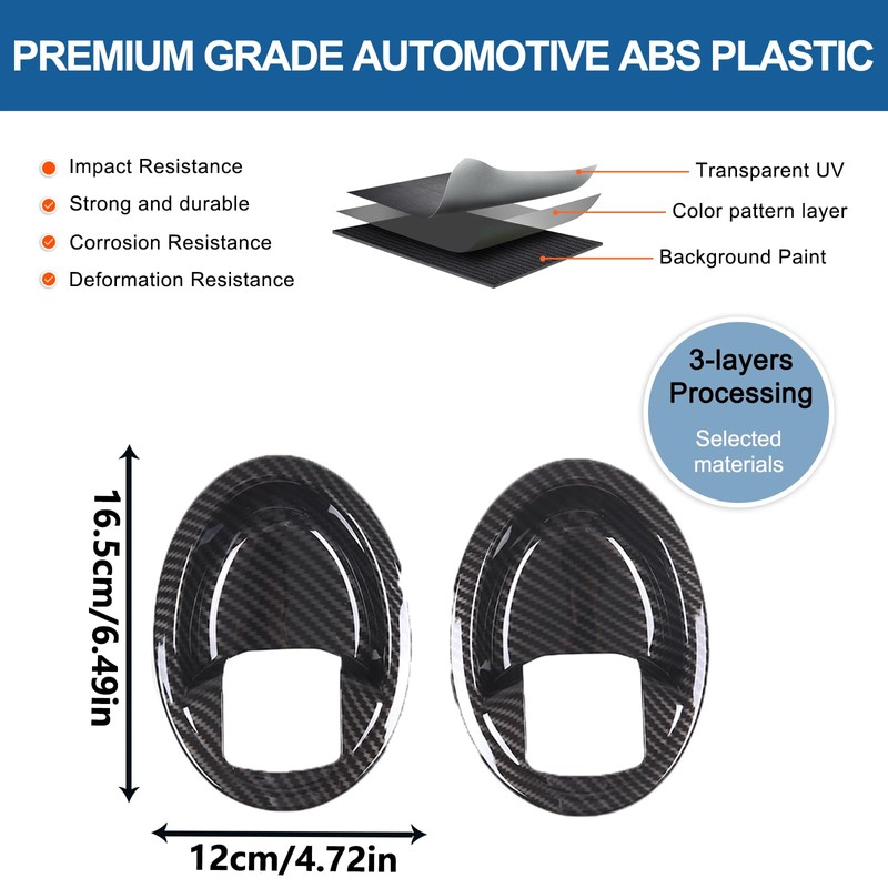 Sekhyna Inner Door Handle Cover Trim Compatible with Mitsubishi Eclipse