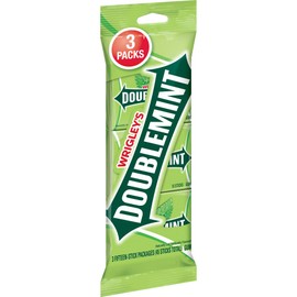 WRIGLEY'S Doublemint Chewing Gum Bulk Pack, 15 Stick Count (Pack of 3) - Gum Packs