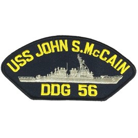 EC USS JOHN S MCCAIN DDG-56 PATCH NAVY SHIP ARLEIGH BURKE CLASS BIG BAD DESROYER