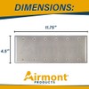 Airmont Products Stainless Steel Blank Wall Plates, 6 Gang Standard