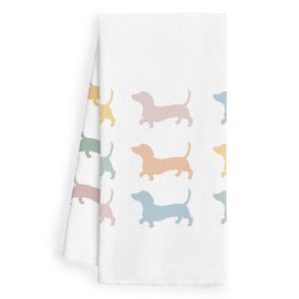 WFSM Wiener Dog Gifts Kitchen Towels - Dog Hand Towels, Wiener Dog Gifts Tea Towels, Dachshund Gifts, Dachshund Gifts for Women, Dachshund Decor, Dog Mom Gifts Kitchen Towels, 16×24 Inches