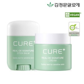 Jeongmoon Kim Aloe Cure Realoe Signature Cream + Stick Balm / 김정문알로에  큐어 리알로에 시그니처 크림+스틱밤