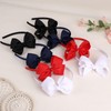 OAOLEER Grosgrain Bow Headband for Girls, Red Headband with 4.5