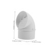 LALAFINA Outdoor PVC Windproof Ventilation Cap for Kitchen Exhaust Durable