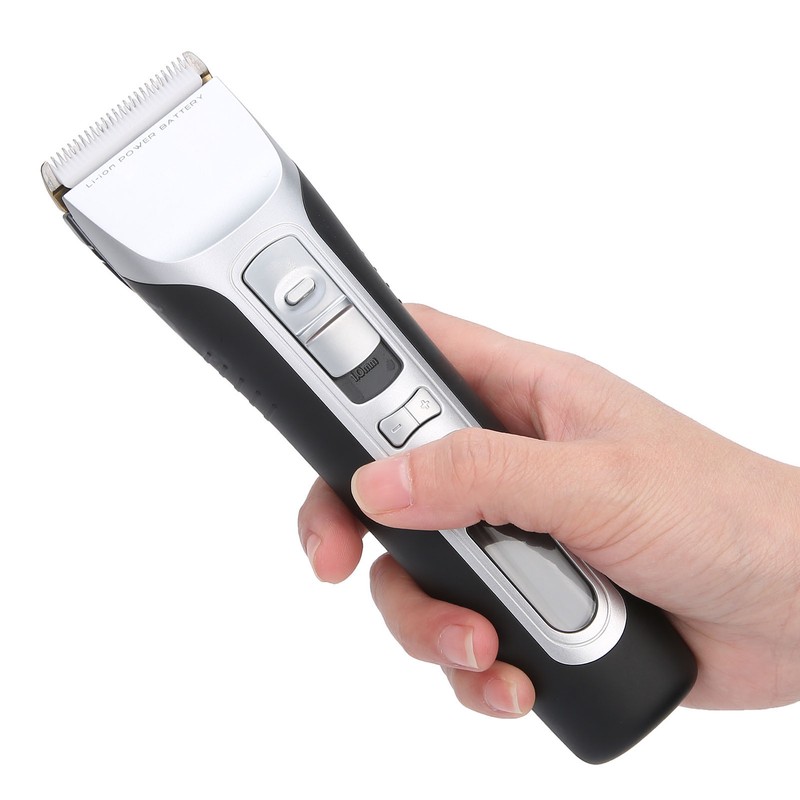 Men Electric Hair Clipper Cutter LCD Display Guide Combs Hair