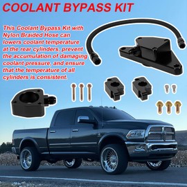Coolant Bypass Kit Fit for 2007.5-2018 Dodge Ram 6.7L Cummins Diesel Engines, for 2003-2007 Dodge Ram Cummins 5.9L (Only Manual Transmissions)