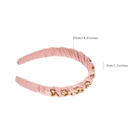 Head Bands Adult Women Pink Headband Chain Hair Accessories for Her 27714