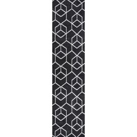 JONATHAN Y SEU101A-28 Tumbling Blocks Modern Geometric Indoor Area-Rug, Contemporary, Casual Easy-Cleaning,Bedroom,Kitchen,Living Room,Non Shedding, Black/White, 2 X 8