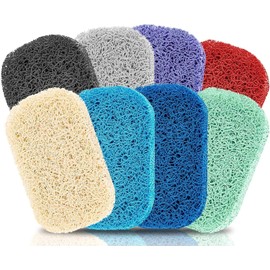 8 Pcs Soap Saver Pads, Soap Holder Pads for Bathroom, Non Slip Soap Dishes, Self Draining Pads for Soap Lift Dish(8 Colours)