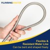 10ft Ice Maker Water Line Stainless Steel Braided – Flexible