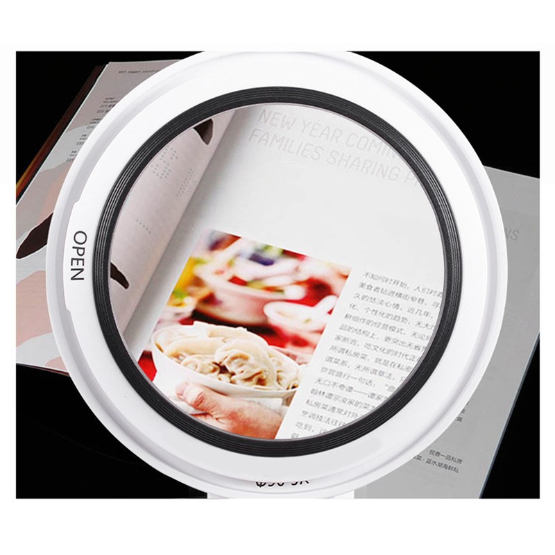 Magnifying Glass 5X 3X 10X Handheld Magnifier 3 Color Adjustable