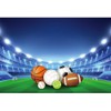 Dorcev 6x4ft All Stars Sports Backdrop - Outdoor Sports Theme