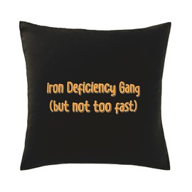 Hippowarehouse iron deficiency gang (but not too fast) Printed bedroom accessory cushion cover case 41x41cm