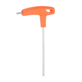 QUARKZMAN T-Griff Kugelkopf-Innensechskantschlüssel 4mm Metrisch CR-V T-Schlüssel Innensechskantschlüssel Schraubenschlüssel Reparaturwerkzeug für Automobil- und Haushaltswartung, Orange