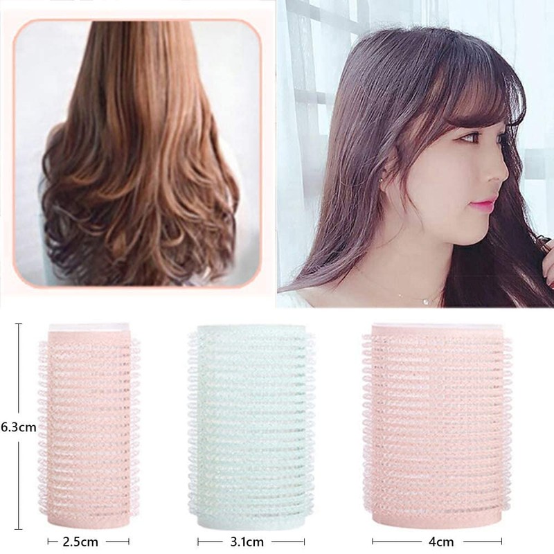 Set of 6 Hair Rollers, Hand-roll Curlers, for Bangs, Coloring