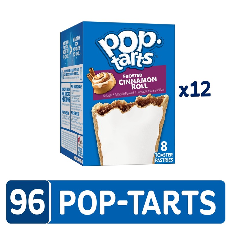 Pop-Tarts Toaster Pastries, Breakfast Foods, Kids Snacks, Frosted Cinnamon Roll