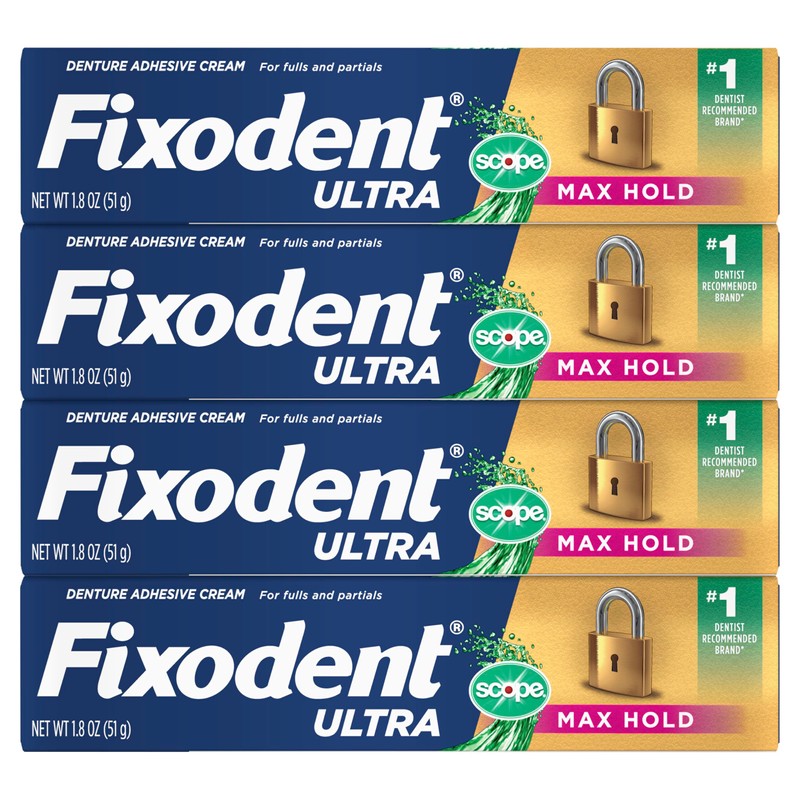 Ultra Max Hold Plus Scope Secure Denture Adhesive for Full