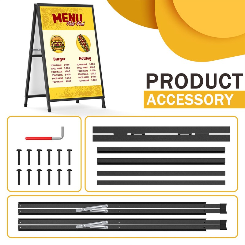 Relx A Frame Signs 24x36 Inch Outdoor, Heavy Duty Sandwich