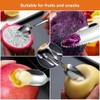 8 Pieces Stainless Steel Fruit Spoons, Grapefruit Spoon with Serrated