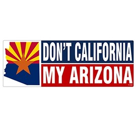 Kramer Dont California My Arizona Vinyl Sticker for Car Truck Window Sticker Car Bumper Decal 8.75 х 3 in.