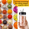 Mimorou 30 Pack Plastic Spice Jars with Shaker Lids Clear