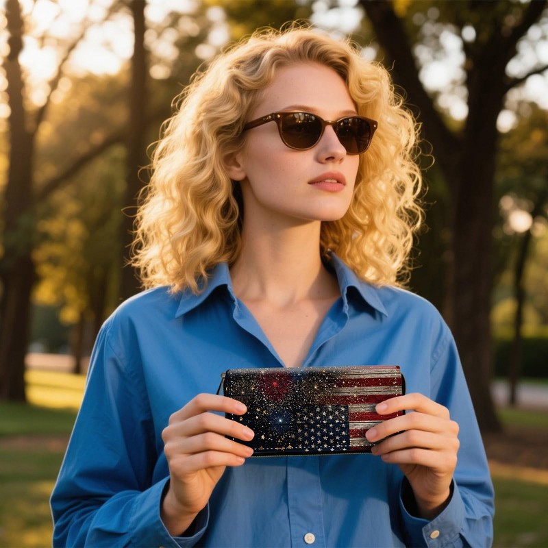 Vobber RFID Blocking Zip Around Wallet for Women with Detachable