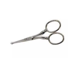 SS Dog Grooming Scissors W/Safety Tips for EYE, EAR, NOSE