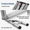 Telescoping Ladder 14 FT, Aluminum Lightweight Extension Ladder Up to