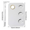 KissDate Makeup Palette 6x4inch Stainless Steel 3-well Nail-art Cosmetic Artist