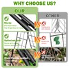 2 Pack 50" Tall A Frame Trellis for Climbing Plants