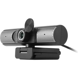 Aluratek HD 1080P cámara Web, USB-C/USB-A, con Altavoces y micrófono Integrados, Negro, AWCS06F