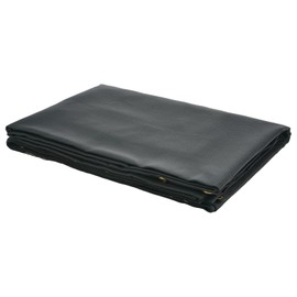 Happybuy Mesh Tarp for Dump Trucks, 7x22 ft, Durable PVC Black Cover, 5.5" Dual Pocket, 18oz, Brass Eyelets, Strong Double Stitch Webbing for Manual/Electric Systems