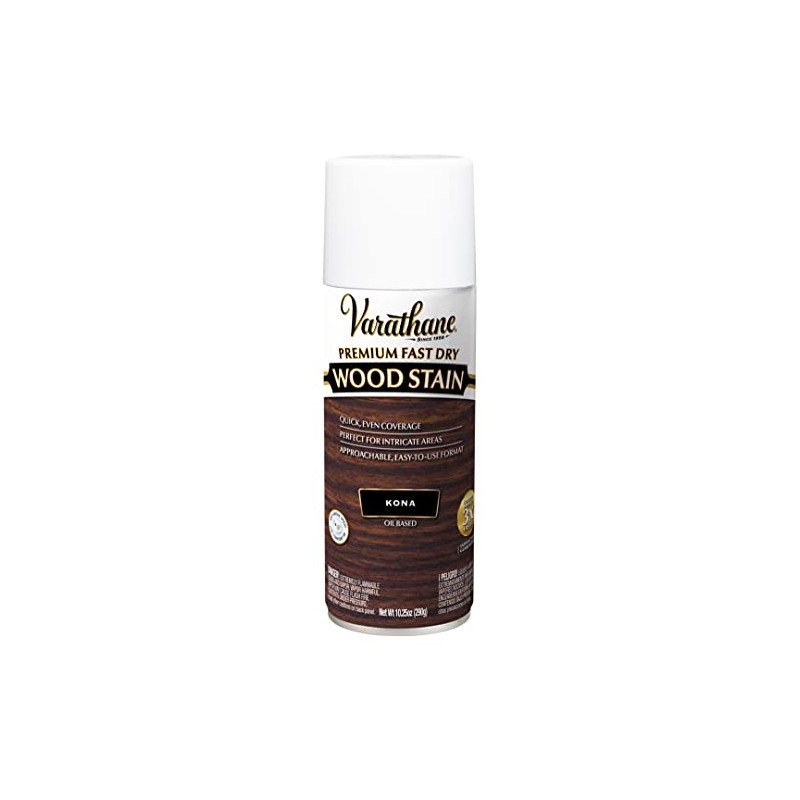 Varathane Premium Fast Dry Wood Stain Spray, 10.25 oz, Kona