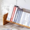 Hbluefat Desktop Bookcase, Small Wood Desk Bookshelf Organizer, Tabletop Mini