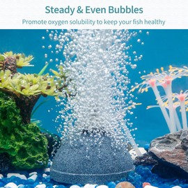 Pawfly Aquarium Air Stone 2 Inch Bread, Fish Tank Air Stone Oxygen Diffuser for Air Pump Fish Tank Bucket Small Pond and DWC Reservoir