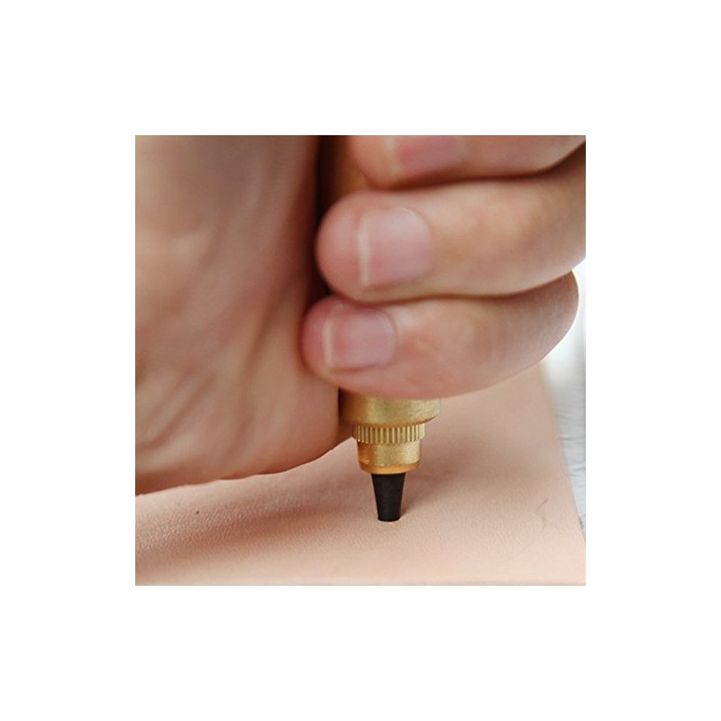 Kangkang@ Handheld Leather Waistband Watchband Belt Hole Eyelets Screw Hole