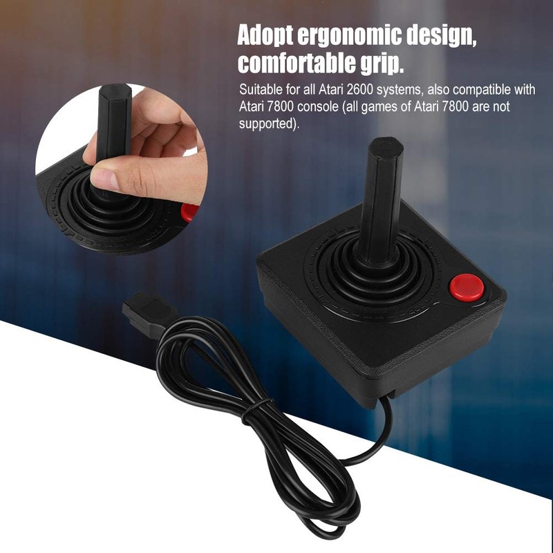 Joystick Controller for 2600, Ergonomic Design Game Control, High Quality