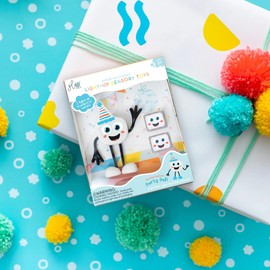 Glo Pals GP-FIN-CHAR-PPAL Party Pal Character. Water-Activated Toy with 2 Reusable Cubes. Kids Colourful Bath Time Fun. Childrens Light-up Sensory Play. Gift Suitable for Boys & Girls 3+, Small