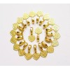 20 Medium Gold Plated Heart Glue on Bails for Pendants,
