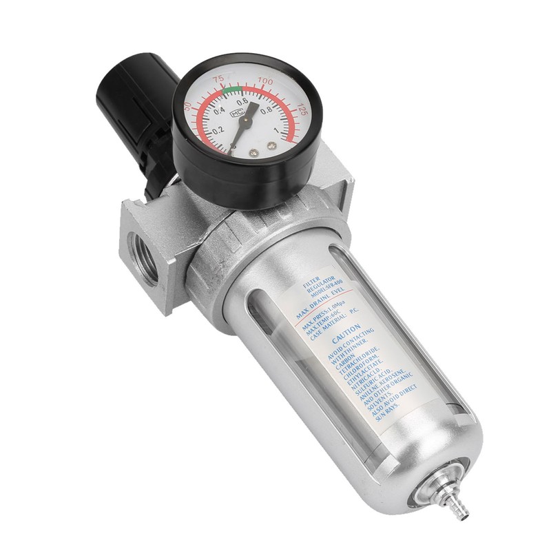 BSP 1/2" Air Compressor Moisture Water Trap Filter Regulator with