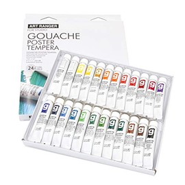 Gouache Paint Set 24 Tubes 12ml Original Magi Quality Fine Artist Quality Water Soluble Semi-Opaque Watercolour