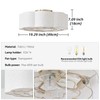 Phrylix 20" Boho Ceiling Fans with Lights, Low Profile Ceiling